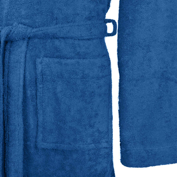 vidaXL Accappatoio KINN Blu M Cotone