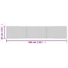 vidaXL Tappeto Rettangolare Grigio 60x300 cm in Bambù
