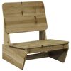 vidaXL Sedia da Giardino 60x64x70,5 cm in Legno Impregnato di Pino