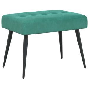 vidaXL Panchina con bottoni imbottiti Turchese 60 x 40 x 45 cm Velluto