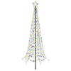 vidaXL Albero di Natale a spirale LED con picchetto EKENAS 180 cm