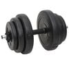 vidaXL Set Bilanciere e Manubri con Dischi 60 kg