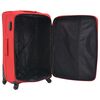 vidaXL Set di Valigie Trolley 3 pz Morbide Rosse