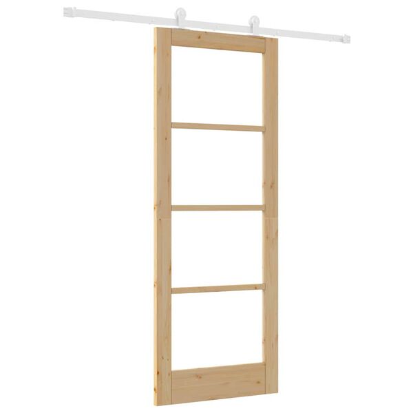 vidaXL Porta scorrevole ORKDAL Naturale 78 x 202 cm