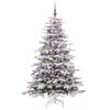 vidaXL Albero di Natale Artificiale con Rami Pieghevoli Bianco 180 cm