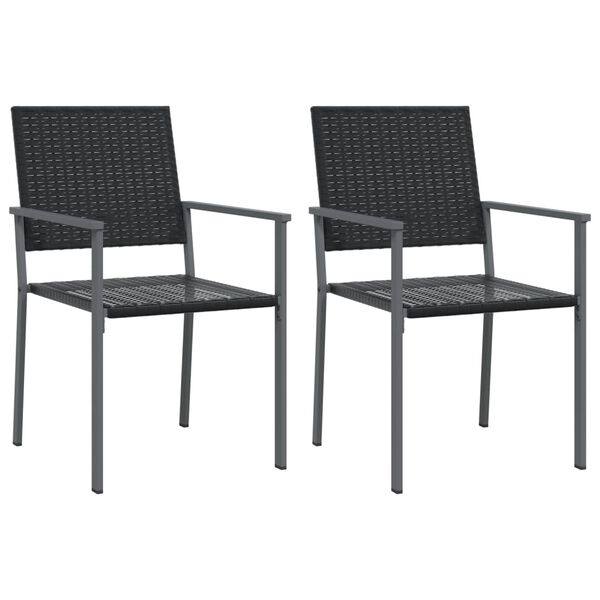 vidaXL Set da Pranzo da Giardino 3 pz in Polyrattan e Acciaio