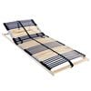 vidaXL Base a doghe Marrone 80 x 190 cm Legno massello di faggio