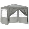 vidaXL Tenda Party Grigio chiaro 250 x 250 x 240 cm PE e Acciaio