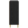 vidaXL Credenza Rovere Nero 69,5 x 32,5 x 90 cm Legno multistrato