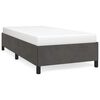 vidaXL Giroletto senza Materasso Grigio Scuro 90x190 cm Velluto
