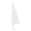 vidaXL Albero di Natale Artificiale ad Angolo Bianco 240 cm PVC