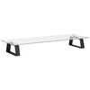 vidaXL Supporto per Monitor Nero 60x20x8cm Vetro Temperato e Metallo