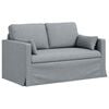 vidaXL Set di divani 2 pcs Grigio chiaro 139 x 78 x 80 cm Tessuto
