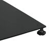 vidaXL Base per ombrellone Nero 100 x 100 x 4 cm Acciaio