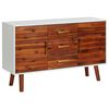 vidaXL Credenza 110x35x70 cm in Legno Massello di Acacia e MDF