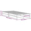 vidaXL Letto senza Materasso Marrone Cera 100x200 cm in Legno di Pino