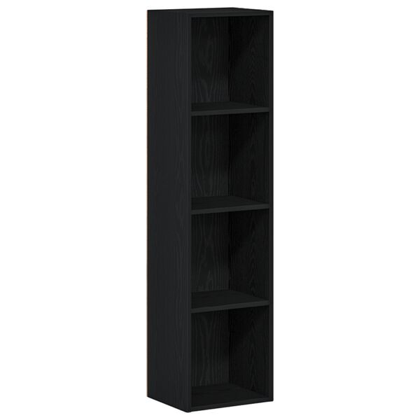 vidaXL | Armadio per Libri | Rovere Nero 36 x 30 x 143 cm