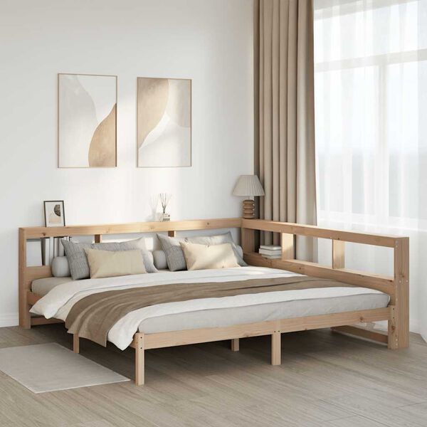 vidaXL Letto Libreria senza Materasso 200x200 cm in Legno di Pino