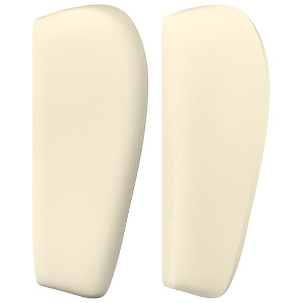 vidaXL Testiera ad Orecchio Crema 103x23x78/88 cm in Similpelle