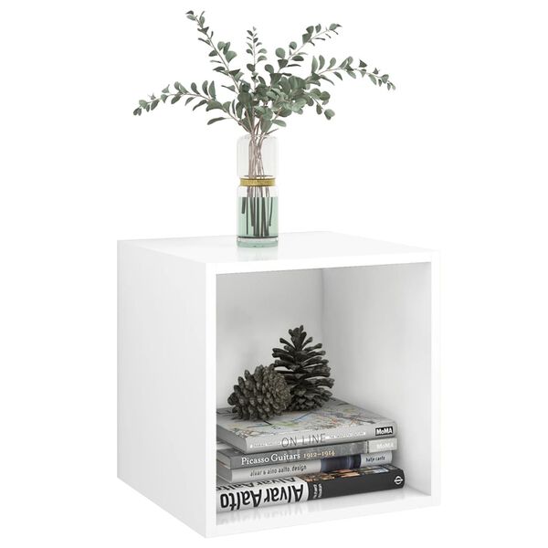vidaXL Armadietto a Muro Bianco 37x37x37 cm in Legno Multistrato