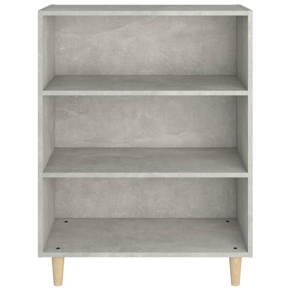 vidaXL Credenza Grigio Cemento 69,5x32,5x90 cm in Legno Multistrato