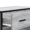 vidaXL Scarpiera Grigio Sonoma 75x38x97,5 cm Legno Multistrato Metallo