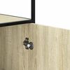 vidaXL Credenza Rovere Sonoma 35,5x35x139 cm Legno Multistrato Metallo