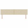 vidaXL Testiera Crema 200 cm Tessuto