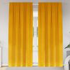 vidaXL Tende oscuranti 2 pcs Giallo senape 140 x 260 cm Velluto