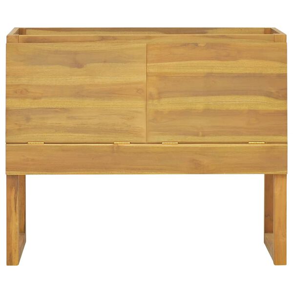 vidaXL Mobile da Bagno 90x40x75,5 cm in Legno Massello di Teak