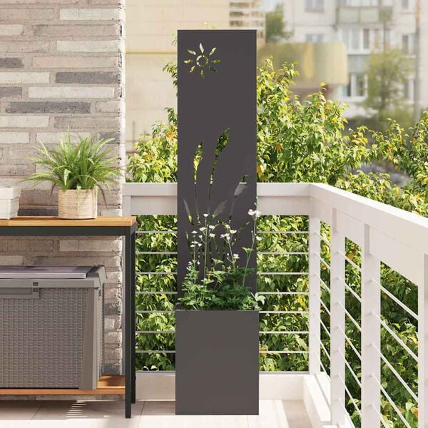 vidaXL Schermo per privacy in giardino Traforo Nero 32 x 150 cm