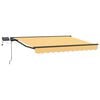 vidaXL Cornice per Tenda Manuale con LED Sabbia 4 &times; 3,5 m