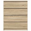 vidaXL Credenza Rovere Sonoma 80x35x99 cm in Legno Multistrato
