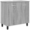 vidaXL Mobiletto da bagno Sonoma grigio 60 x 35 x 60 cm