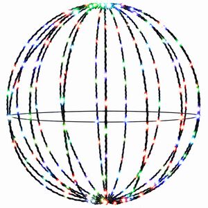 vidaXL Luce a punta di Natale 96 LED Multicolore Diametro 30 x 32 cm