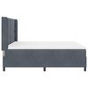 vidaXL Letto con Box Springs LED e Materasso Grigio scuro 180 x 200 cm