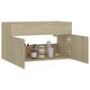vidaXL Mobile Sottolavabo Rovere Sonoma 80x38,5x46cm Legno Multistrato