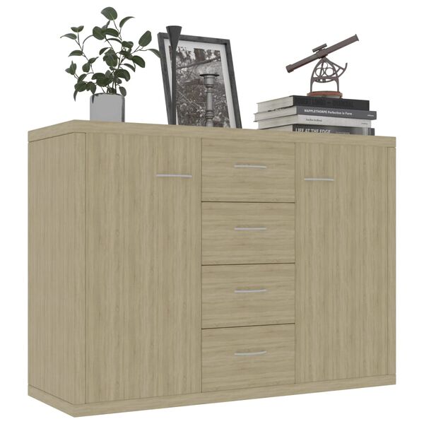 vidaXL Credenza Rovere Sonoma 88x30x65 cm in Legno Multistrato