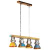 vidaXL Lampada da Soffitto Industriale 25 W Multicolore 111 cm E27