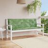 vidaXL Cuscini Panca Giardino 2 pz Motivo a Foglie 150x50x7 cm Tessuto