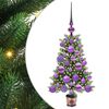 vidaXL Albero di Natale con 150 LED con supporto Verde 65 cm PE