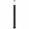 vidaXL Lampada a paletto con sensore e presa 110 cm Nera IP44