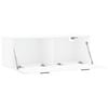 vidaXL Mobile a Parete Bianco 100x36,5x35 cm in Legno Multistrato