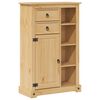 vidaXL Mobile da Bagno Corona 70x33x110 cm in Legno Massello di Pino