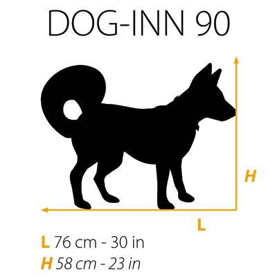 Ferplast Gabbia per Cani Dog-Inn 90 92,7x58,1x62,5 cm Grigia