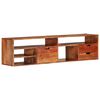 vidaXL Mobile Porta TV 140x30x35 cm in Legno Massello di Acacia