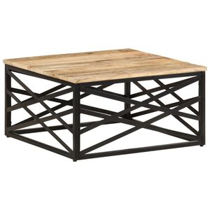 vidaXL Tavolino da Salotto 68x68x35 cm in Legno Massello di Mango