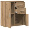 vidaXL Credenza Rovere artigianale 60 x 31 x 70 cm Legno multistrato
