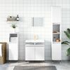 vidaXL Set di Mobili da Bagno 3 pz Bianco in Legno Multistrato