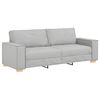 vidaXL Divano a 3 posti Grigio Nuvola 220x78x84 cm in Tessuto